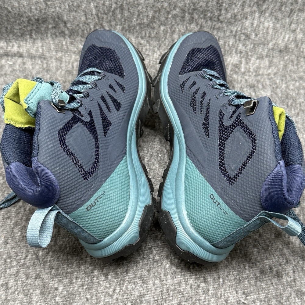 Salomon Outline Mid GTX Hiking Boots 404846 Navy Blazer Hydro Womens US Size 6.5 - Picture 10 of 12